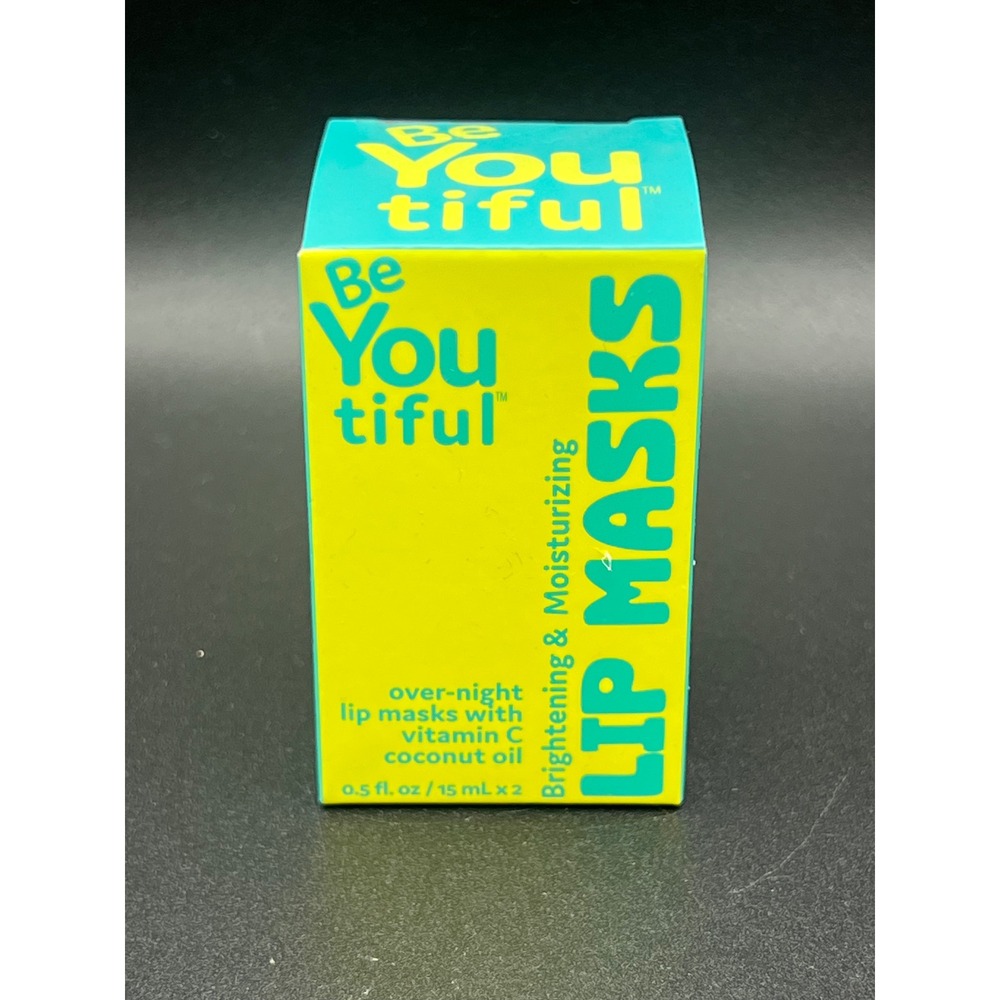 BeYoutiful Overnight Lip Masks with Vitamin C and Coconut Oil 2 Pack 0.5oz Each